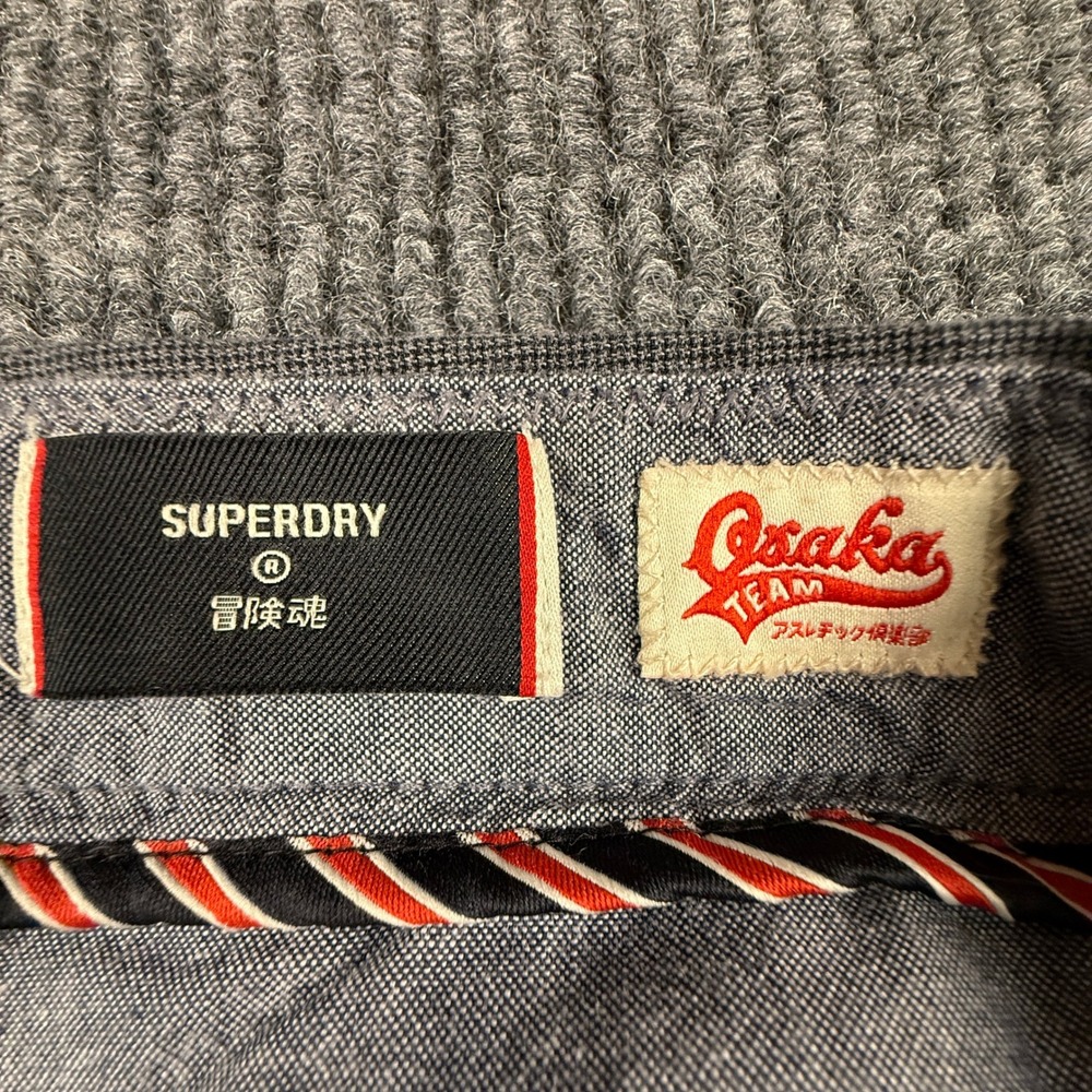 Superdry Osaka Team Mens 34W 32L Grey Slim Chino Pants M7010192A - Picture 13 of 14